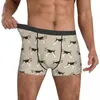 Unterhose Wire Terrier Unterwäsche Hundeliebhaber Herrenhöschen Bedruckter atmungsaktiver Trunk Trenky Shorts Slips Große Größe 2XL