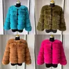 Faurure de fourrure pour femmes Mode femme Faux Fur Mabinet Super automne d'hiver Femmes courtes fausses fourrures Veste duveteuse de haute qualité 7xl dames furry manteaux 230925