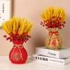 vase vase chinese fu花瓶樹脂ポットデスクトップ装飾用品ロマンチックディナーダイニングテーブル装飾ドロップ