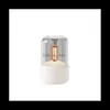 Luftfuktare 120 ml levande ljus diffusor USB Home Air Cool Mist Maker Fogger Essential Oils Led Light A YQ230927