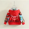 Cardigan primavera e outono crianças dos desenhos animados casaco meninos bebê com capuz blusão moda jaqueta carga 0 2 4 6 8 9y 230925