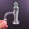 Najtańszy kwarcowy Banger Banger Burner z szklanymi marmurowymi łańcuchami czapka 10 mm 14 mm 18 mm samca rura paląca dla samica do dab rig bong dhl za darmo