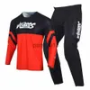 Męskie dresy Willbros MX Flexair Mach Jersey Pants Combo Motocross Dirt Bike Offroad Racing 4 Way Stretch z zestawem kieszonkowym BMX Enduro MTB x0926