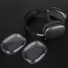 För AirPods Max hörlurtillbehör Airpod Maxs headset Transparent TPU Shell Solid Silicone Waterproof Protective Case Hörlurar Fall