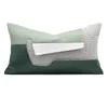 Pillow Light Green Leather Covers Geometric Patchwork Throw Pillows 45x45cm 30x50cm Home Decor Sofa S