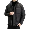 Mens Down Parkas Solid Color Autumn Winter Casual White Duck Jackets Outwear Warm Puffer Coats Youth Top Cottonpadded 230925