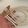 Collier de perles de mode coréenne pour femmes, plaqué or 18 carats, ne se décolore pas, chaîne de collier Vintage, bijoux de mariage, accessoire, cadeau pour petite amie