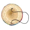 Party Hats 10Pcs Natural Straw Mexican Hat Mini Sombrero Baby Shower Birthday Party Decoration Tabletop Party Supplies 230926