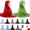 Hijabs feminino muçulmano oração vestuário longo khimar véus islâmicos sobrecarga jilbab abaya dubai vestido turquia árabe hijab niqab burqa robe ei dh51b