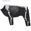 Hundkläder Pet Dog Costume Halloween Transform Dress Up Skeleton Dog Costume Halloween Party Dog Clothing Pet Supplies T230926