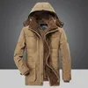 Herren-Daunenparkas, Parka, Outdoor-Herren-Winterjacke, plus Samt, dick, warm, mit mehreren Taschen, Jacken, solide Parkas, Herrenmantel, große Kleidung, 230926