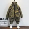 Ensembles de vêtements Costume de camouflage pour garçons 2023 Printemps et automne Zhongda Baseball pour enfants Ensemble deux pièces Camp d'été T 230926