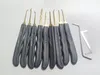 50 Set/Lot GOSO Grey Color 9 pcs Hook Lock Pick Set with Tension Wrench for Dimple Lock