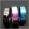 Band Rings 50Pcs Jesus Mix Bible English Lords Prayer Stainless Steel Ring Wholesale Jewelry Lots Jeremiah 2911 Drop Delivery Dhkun