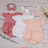 Rompers Autumn Baby Girl Ubranie bawełniany Baby Baby Romper for Born Winter Butiques Linen Playsuit Po Props Niemowlę Strój 2309925