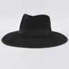 Berets Classic British Men Wool Fedoras Hat For Women's Jazz Woolen Autumn Winter Felt Hats Wholesale Drop