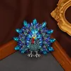 Brooches Retro Creative Rhinestone Turkey For Women Men 2-color Chicken Thanks Giving Day Brooch Pins Gifts