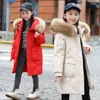 Manteau d'hiver russe épais pour enfants de 5 à 14 ans, Parka à capuche en vraie fourrure, vestes chaudes, costume de neige pour bébé, XMP167