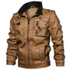 Men's Fur Mens Leather Jackets High Quality Classic Motorcycle Jacket Male Plus Faux Men Spring