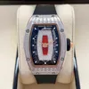 Montres-bracelets mécaniques automatiques Richarmill montre montres suisses RM07-01 machines en or rouge 18 carats or rouge diamant dame WN-UPAN