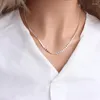 Choker Minar Minimalist 14K echtes Gold versilbert Messing Bohnen Strang Halsketten für Frauen weibliche Chokers Statement französischer Schmuck