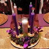 Dekorative Blumen Band Weihnachten Adventskranz Saison Herzstück Dekor Kerzenhalter Kerzenständer