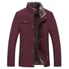 Mens Down Parkas Winter Jacket Warm Fleece Business Casual Standup Collar Parker Thick Coat 30 Degrees Fur 230926