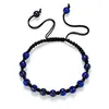 Bracelets de charme 13pcs 6mm améthyste lapis lazuli yeux de tigre tressé bijoux bracelet rock cristal chaîne hommes femmes amoureux