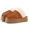 Man Women Bow Platform Botki Mini buty śnieżne KTÓRE BUT BOUCK PLUSH SHEEPSKIN PLUSH Casual Boots z kartą pudełka torby na kurz