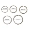 Keychains Stylish Keychain 100x Round Flat Keyring Car For Key Ring Practical Keys Organiz