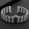 Titta på band 20mm 22mm band keramisk rem rostfritt stål klockband armband fjäril