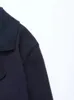 Женская накидка TRAF Парки Зимняя вязаная укороченная куртка Женские модные пальто на пуговицах Куртки Уличная одежда Короткое пальто с длинным рукавом 230925