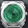 New OCTO 103481 103486 Automatic Mens watch Roma World Time Green Dial 42mm Stainless Steel Bracelet Gents Sport Watches Finissimo TWBV Timezonewatch Z06c