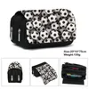 Cosmetische tassen etuis Cool voetbalachtige print pennenbakje voor tieners etuis kindermode basketbal school stationaire opbergtas cadeau 230925