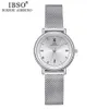 IBSO Women Bracelet Watch Fashion Geneva Designer Japan Quartz Sliver Stainless Steel Female Gift Wristwatches Relogio Feminino 22255s