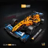 Electricrc Car Bughtech Budowa Formuła pierwsza Super Racing Car MOC Bricks RC Model Technical Creative Expert 1089pcs 230925