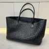 Cabat Veneeta Lady Cassette Bvbag Designer Bag Classic Bags Cowhide Woven Women's Tote 2023 Novo ombro portátil grande cesta capacidade casual 1xf7