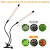 Luces de cultivo USB Planta Crecer Luz Luz solar Blanco Iluminación de espectro completo Abrazadera de escritorio Lámpara de cultivo para plantas 5 niveles regulables 4/8/12H Tiempo YQ230926