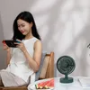 Xiaomi Desktop Fan Shaking Head Intelligent Digital Display Mini Cooling Fans Type-C Chargeable Portable Low Noise Fan