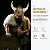 Party Hats Viking Hat Horn Costume Warrior Cosplay Halloween Masquerade Medieval Ox Horns Kids Men Knight Costumes Plastic Headwear Soldier 230926