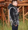 Men's Fur Fashion Mens Faux Coat Winter Black Hooded Warm Overcoat Men Fluffy Plush Casual Loose Male Plus Size Xxxl 4Xl 5Xl