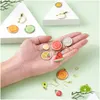 Acrylique Plastique Lucite 144Pcs / Boîte DIY Fruit Thème Boucles D'oreilles Faisant Des Kits Avec Alliage Émail Pendentifs En Laiton Boucle D'oreille Crochets Fermer Mais Invendu Dhuk3