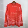 플러스 사이즈 남성 후드 디자이너 하이 스트리트 스웨터 브랜드 니트 스웨트 셔츠 의류 느슨한 긴 소매 스웨터