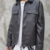 Hommes fourrure KIOVNO hommes Hip Hop vestes en cuir Multi poches moto vêtements d'extérieur manteaux pour hommes vêtements Streetwear