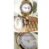 Certificado de caixa original Casual Relógios modernos UNissex Watches Presidente 118238 18K Dial romano branco de ouro amarelo 36mm relógio251a