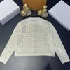 Women's Knits High Quality White Sparkling Sequins Beaded Embroidery Plaid Knit Cardigan Elegant Outerwear Women Luxury Sweater 2023 Fall