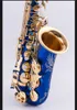 IL Belin Alto Saxophone EB Tune E-Flat 악기 악기 새로운 도착 황동 블루 고품질 색소폰 케이스 무료 배송