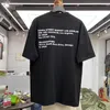 メンズTシャツストリートモノグラムカジュアルショートスリーブのTシャツの男