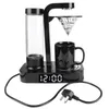 Mini Machine à café automatique américaine, 220V, avec affichage de l'horloge, prise AU, noir et blanc, accessoires d'outils