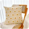 Oreiller SEIKANO Canapé Taie d'oreiller sans noyau Coton Broderie Fleurs Couverture pour S Home Decor